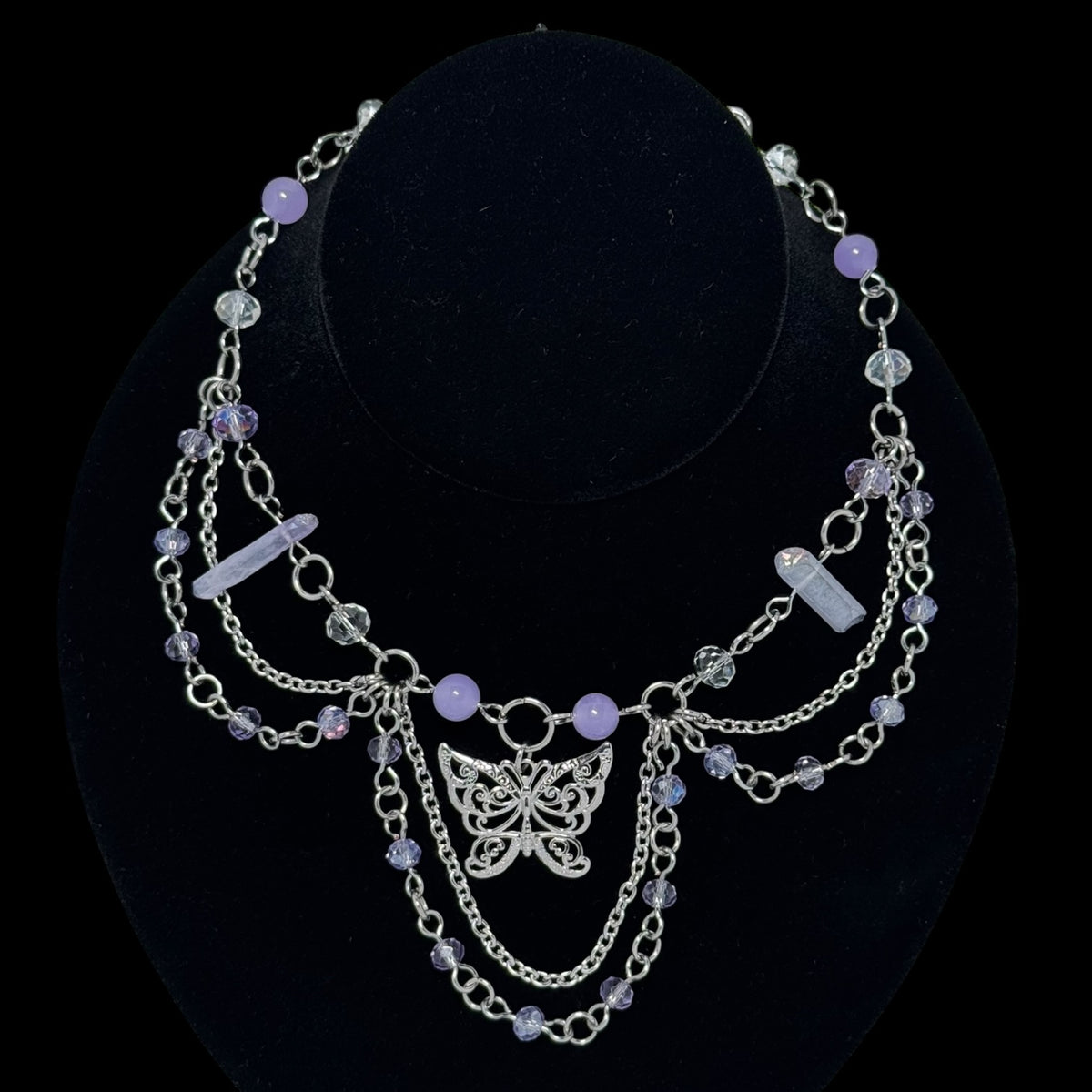 Tigerwing Beaded Necklace