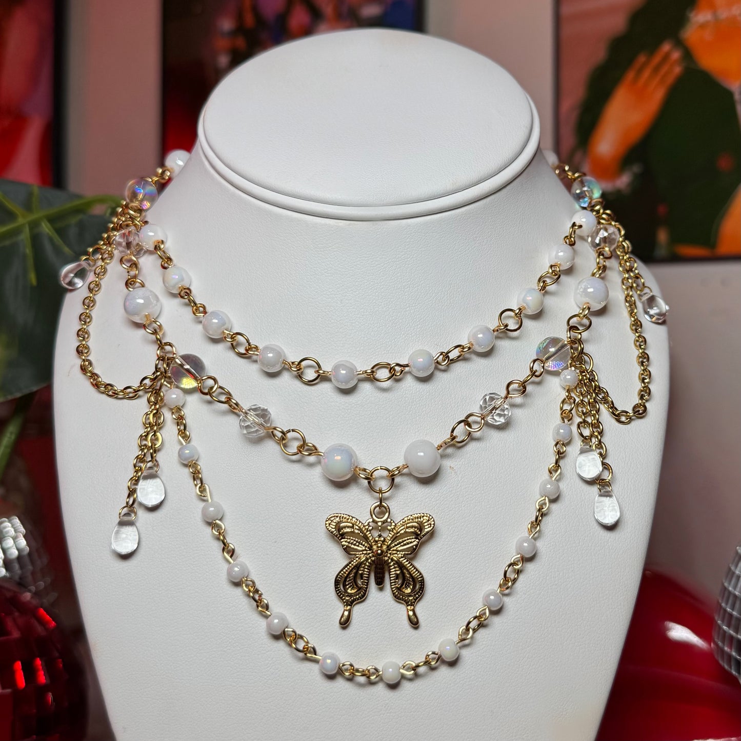 Veil Butterfly Necklace