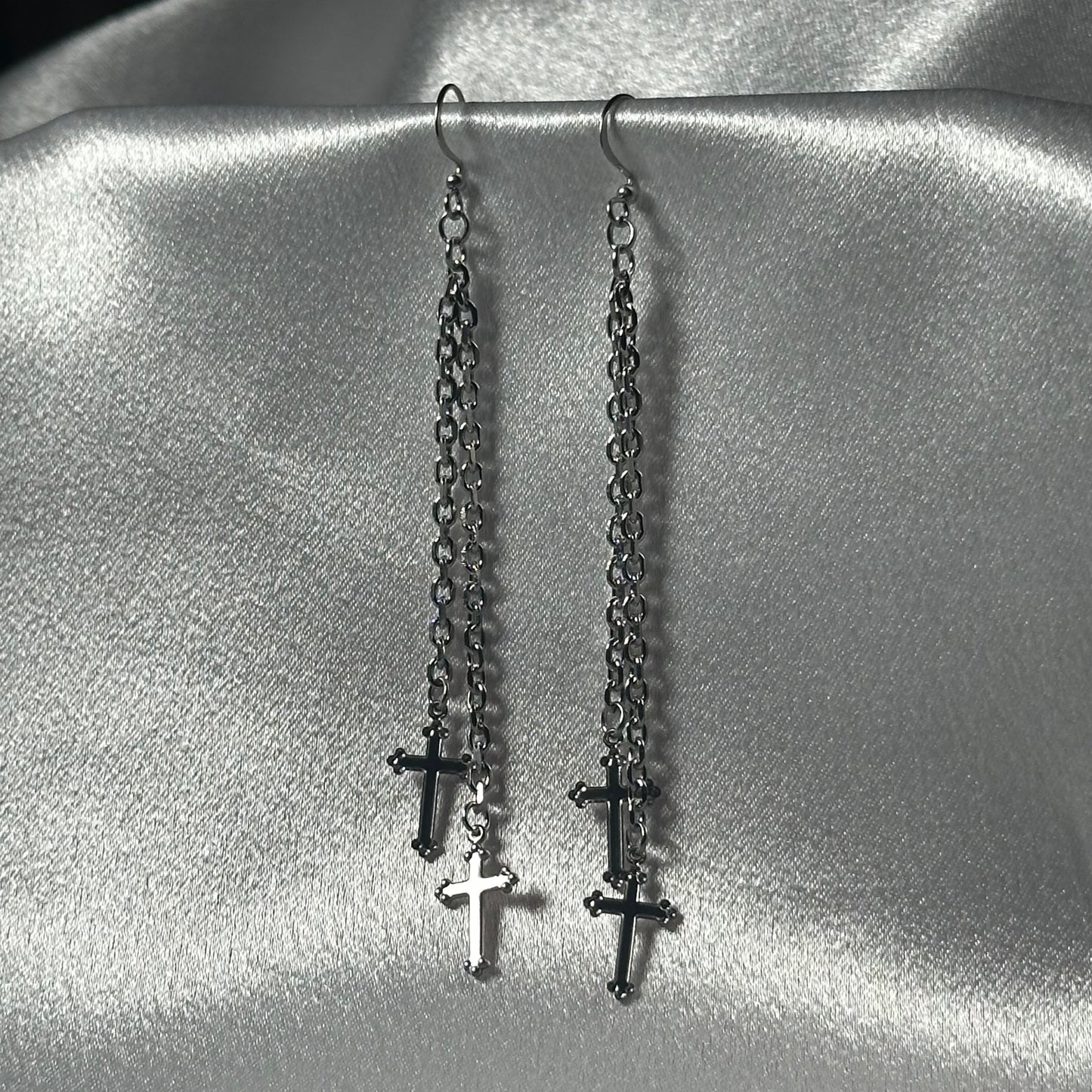 Double Cross Earrings