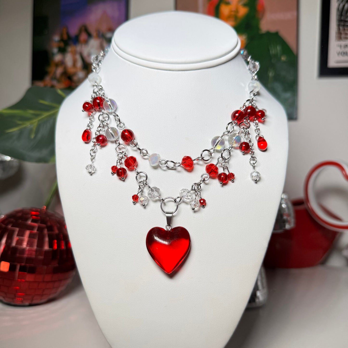 Valentine Beaded Necklace