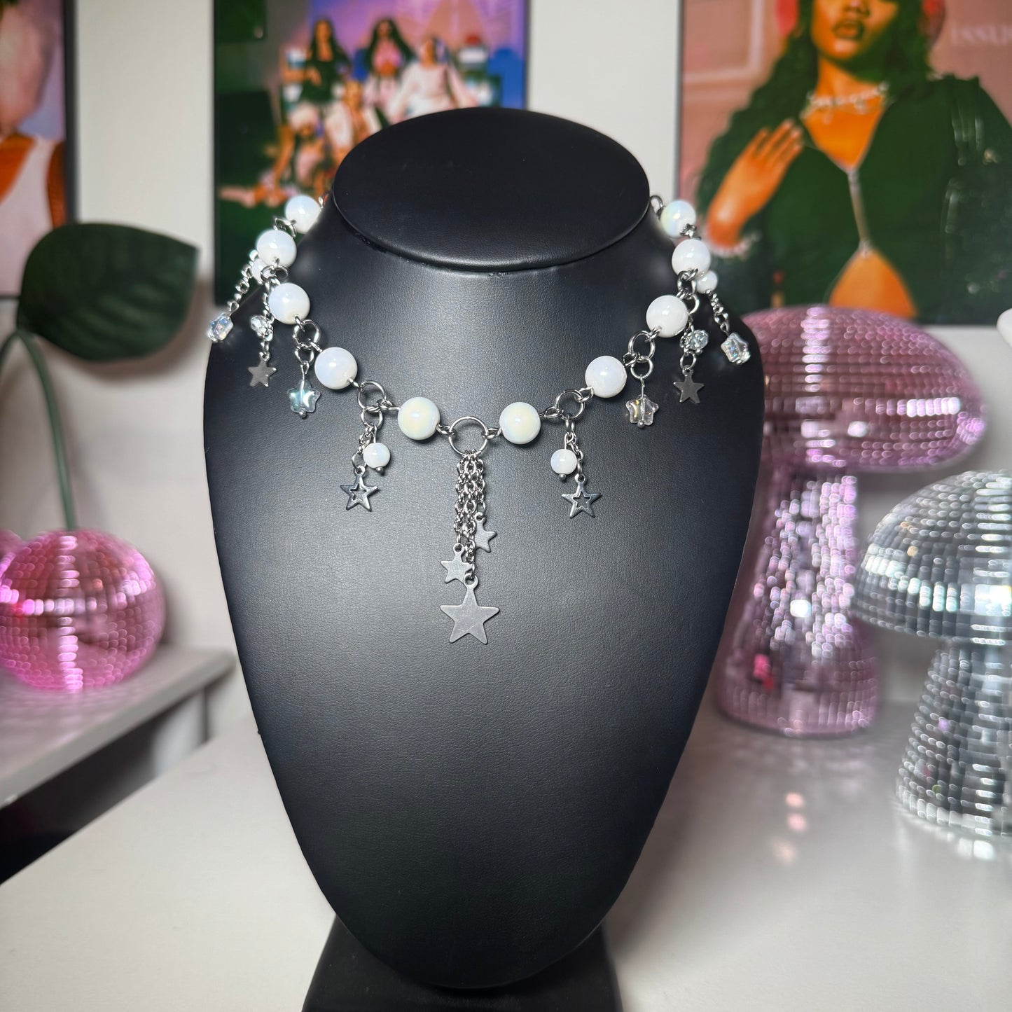 Glitter Beaded Necklace