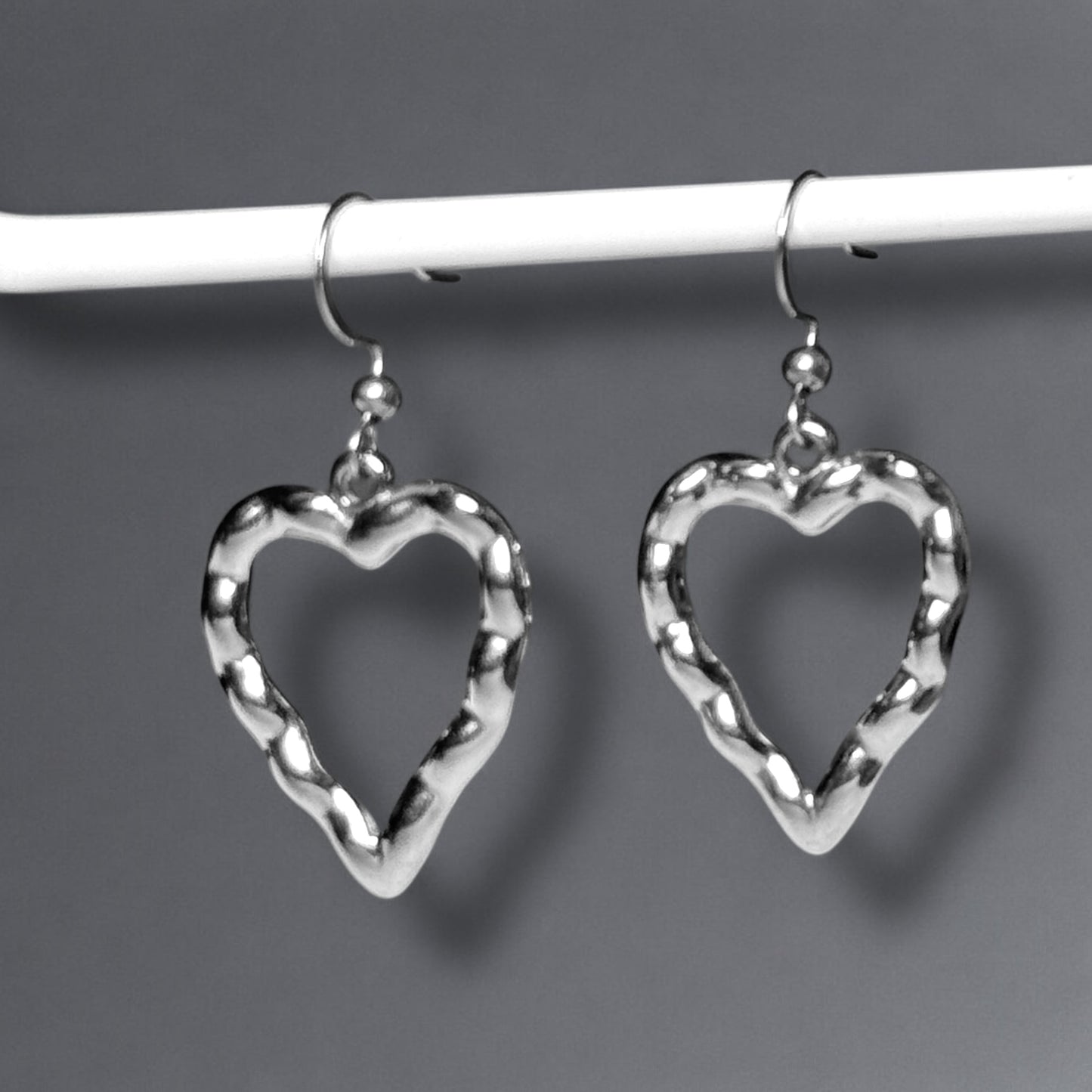 Open Heart Earrings