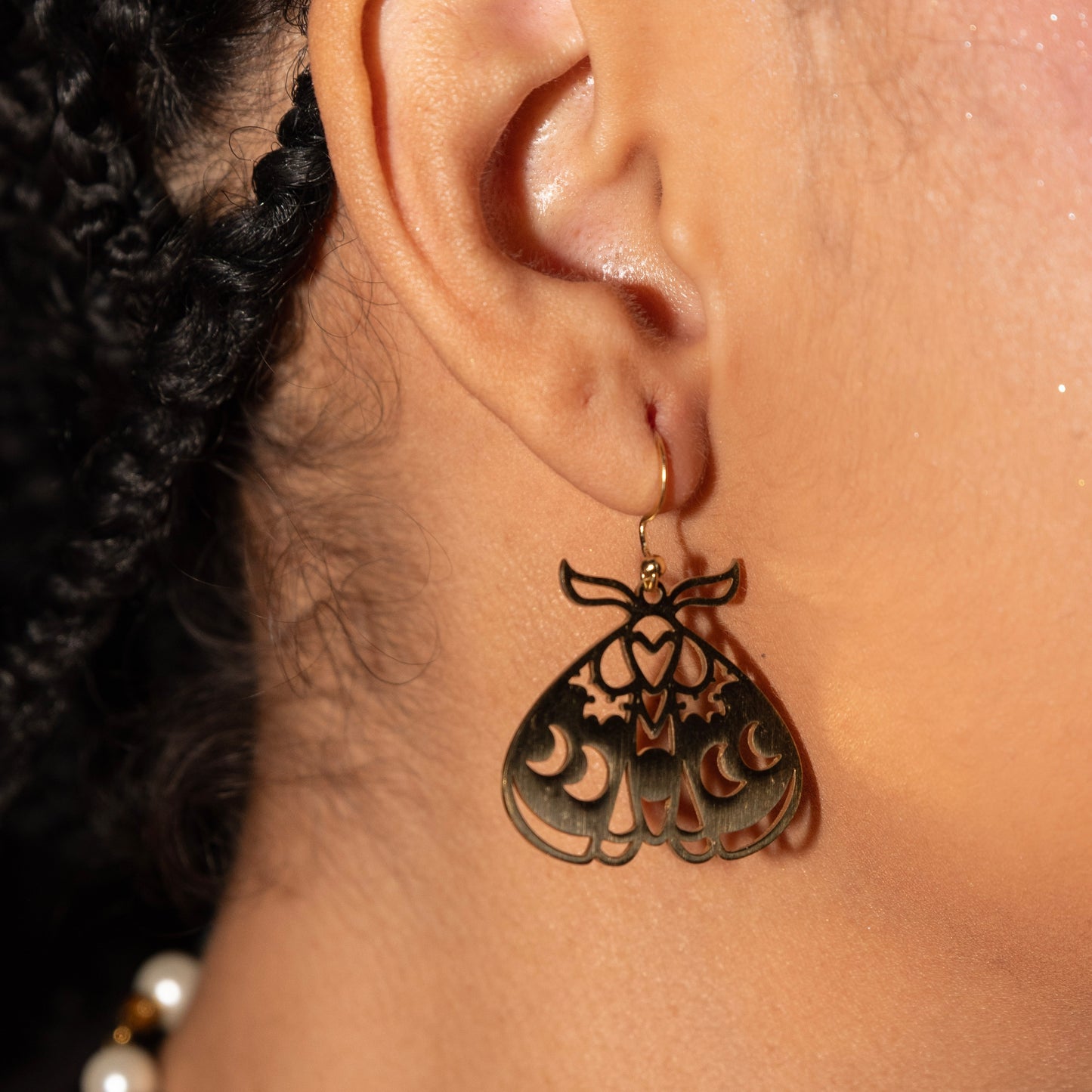 Lunar Moth Earrings