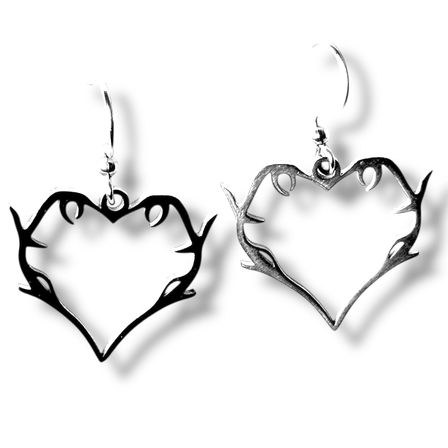 Barb Heart Earrings