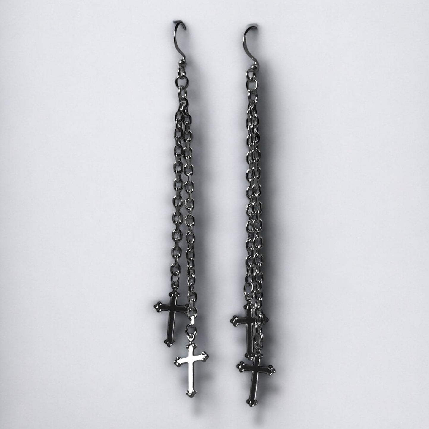 Double Cross Earrings