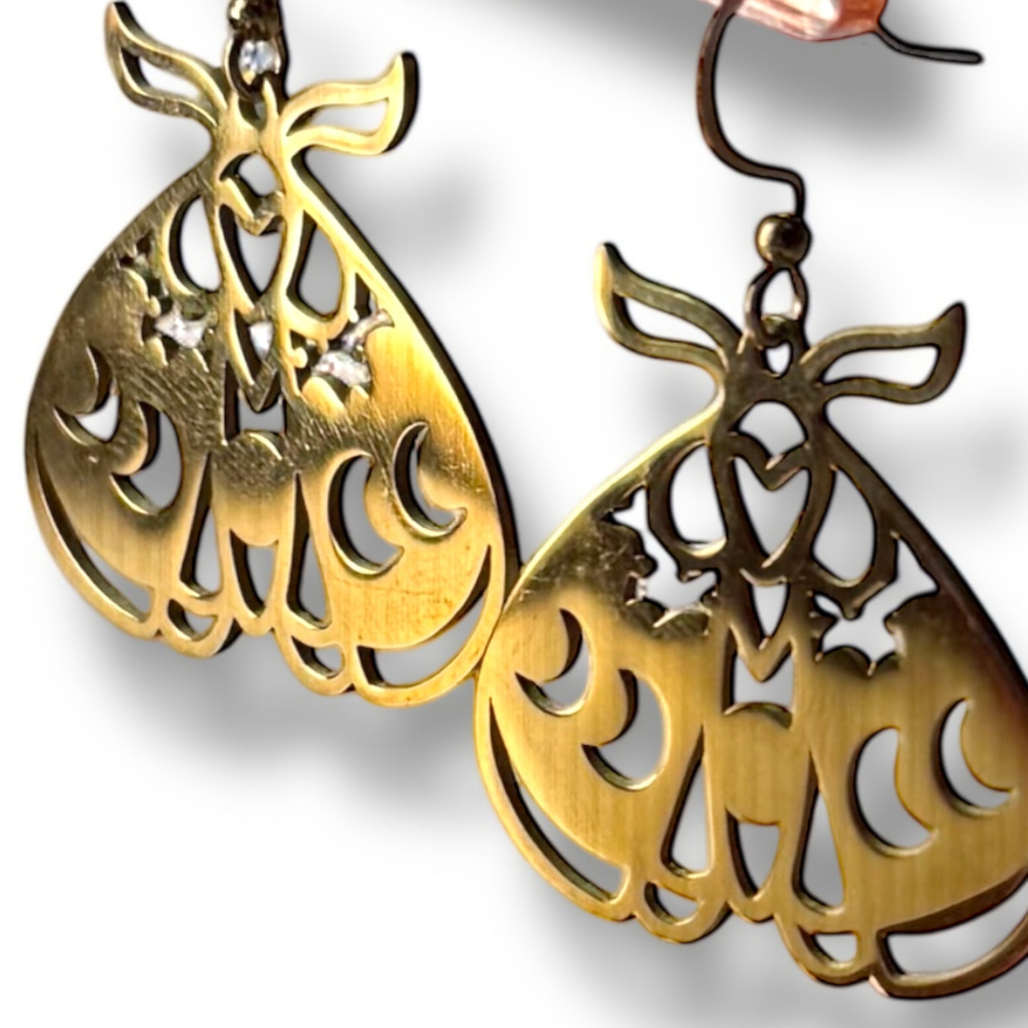 Lunar Moth Earrings