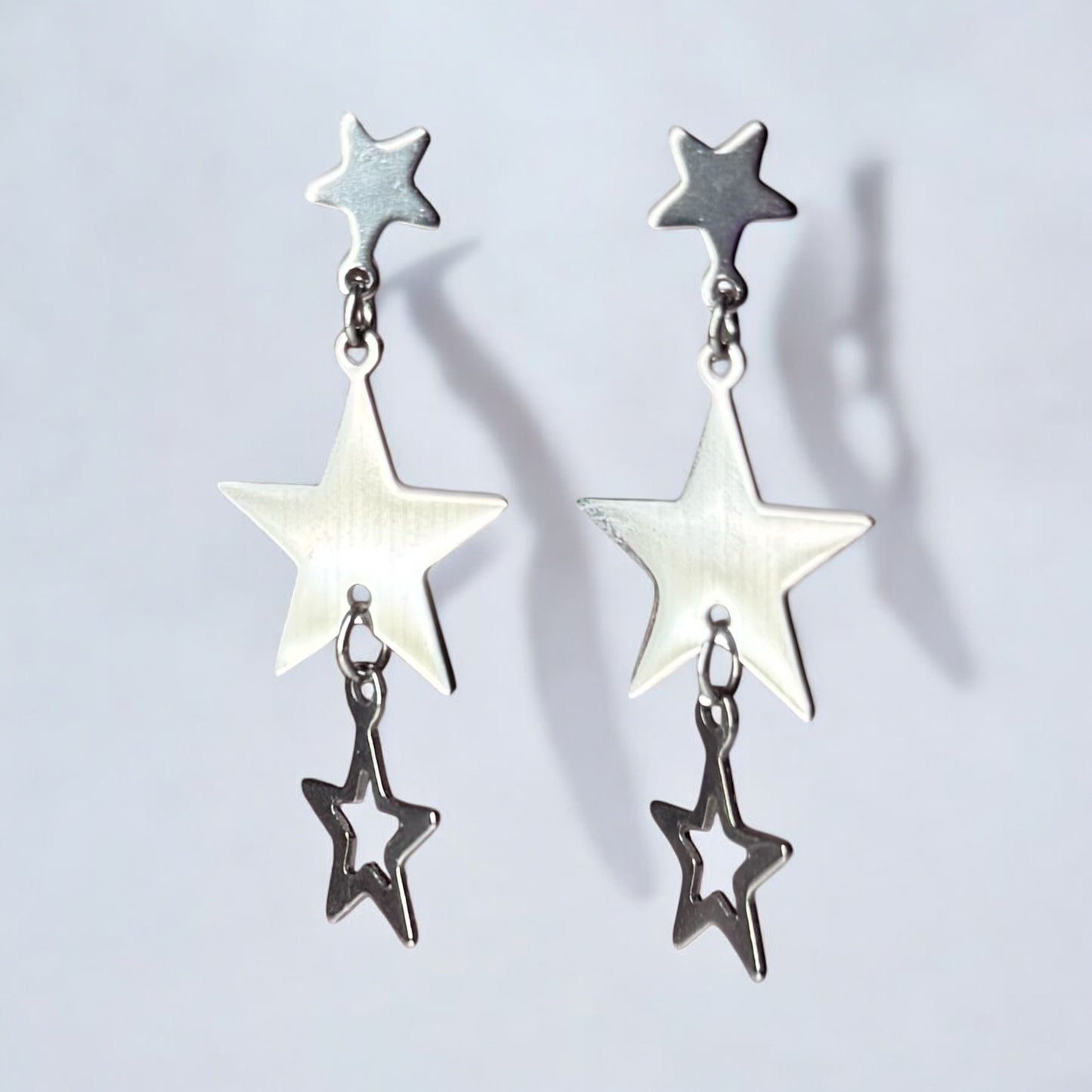 Triple Star Earrings