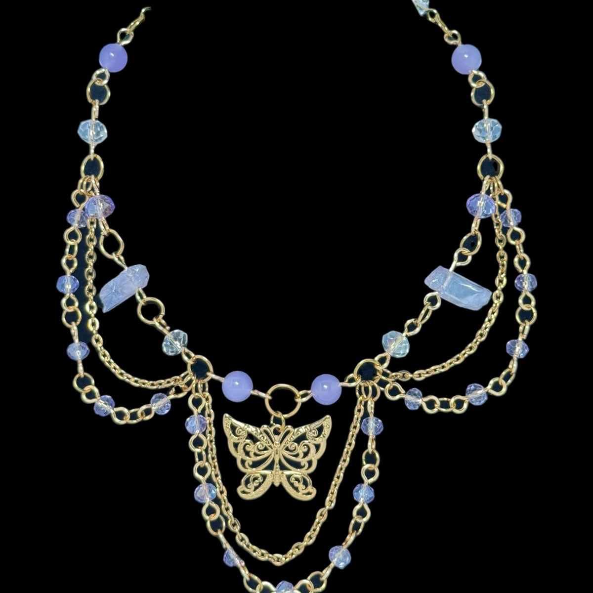 Tigerwing Beaded Necklace