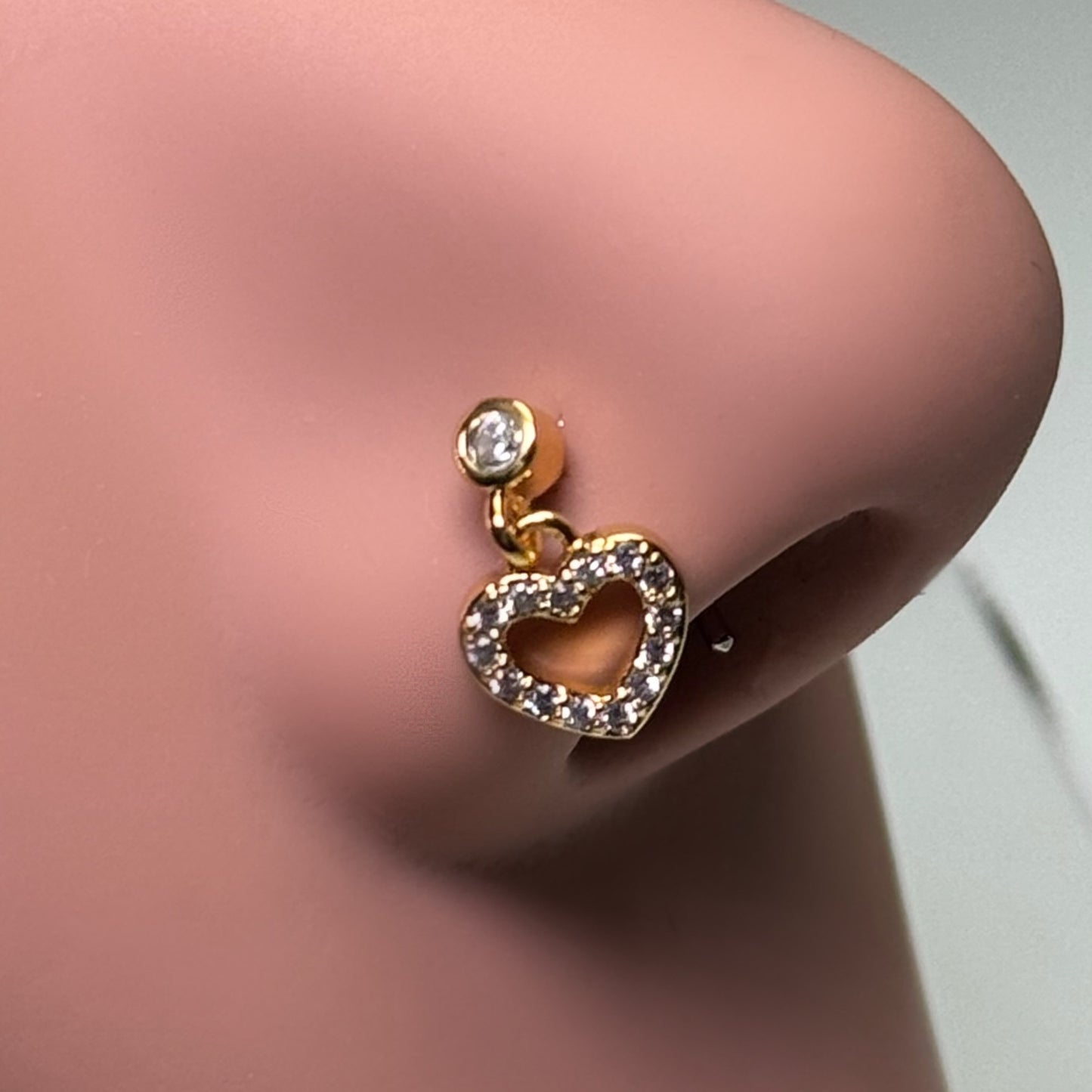 Open Heart Nose Ring