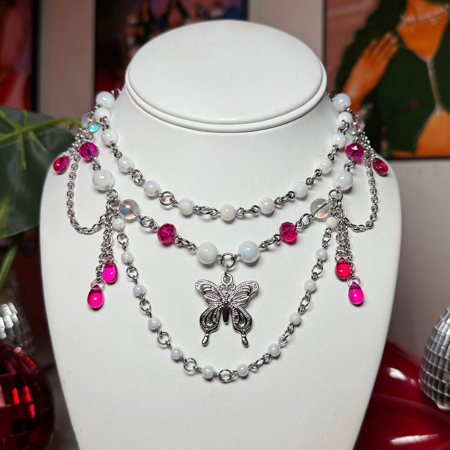 Veil Butterfly Necklace