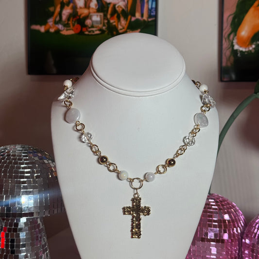 Fallen Angel Beaded Necklace