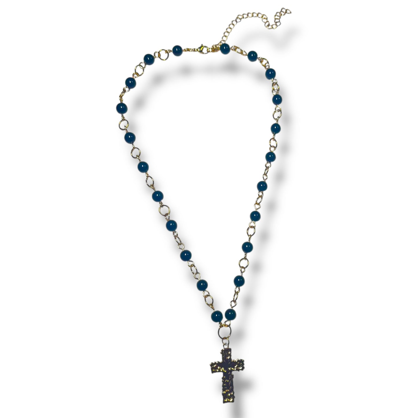 Black Fallen Angel Beaded Necklace