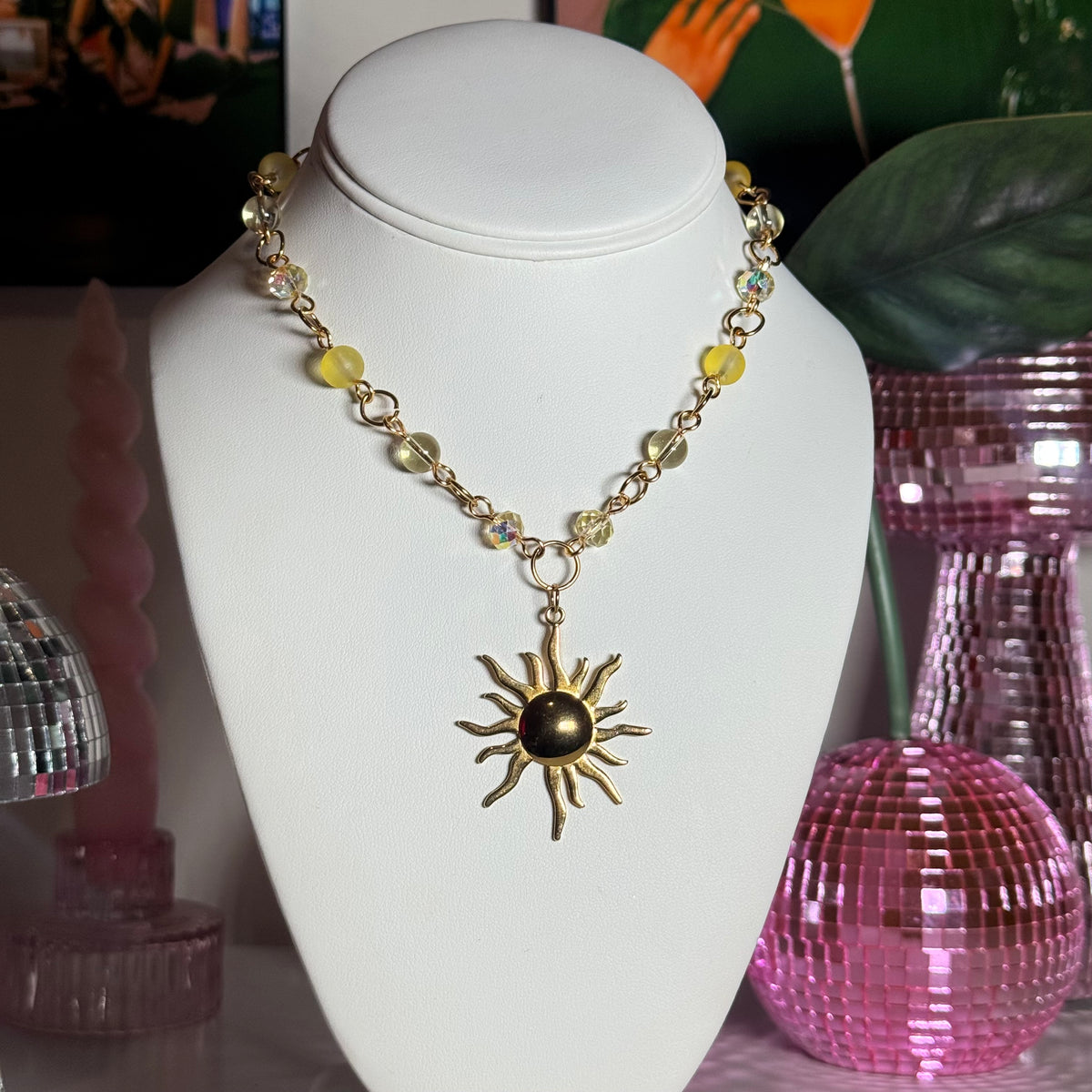 Aurora Sun Beaded Necklace