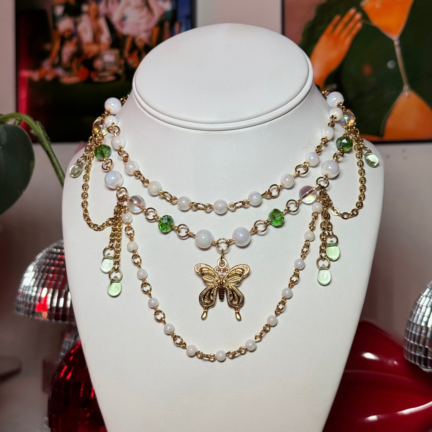 Veil Butterfly Necklace