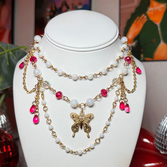 Veil Butterfly Necklace