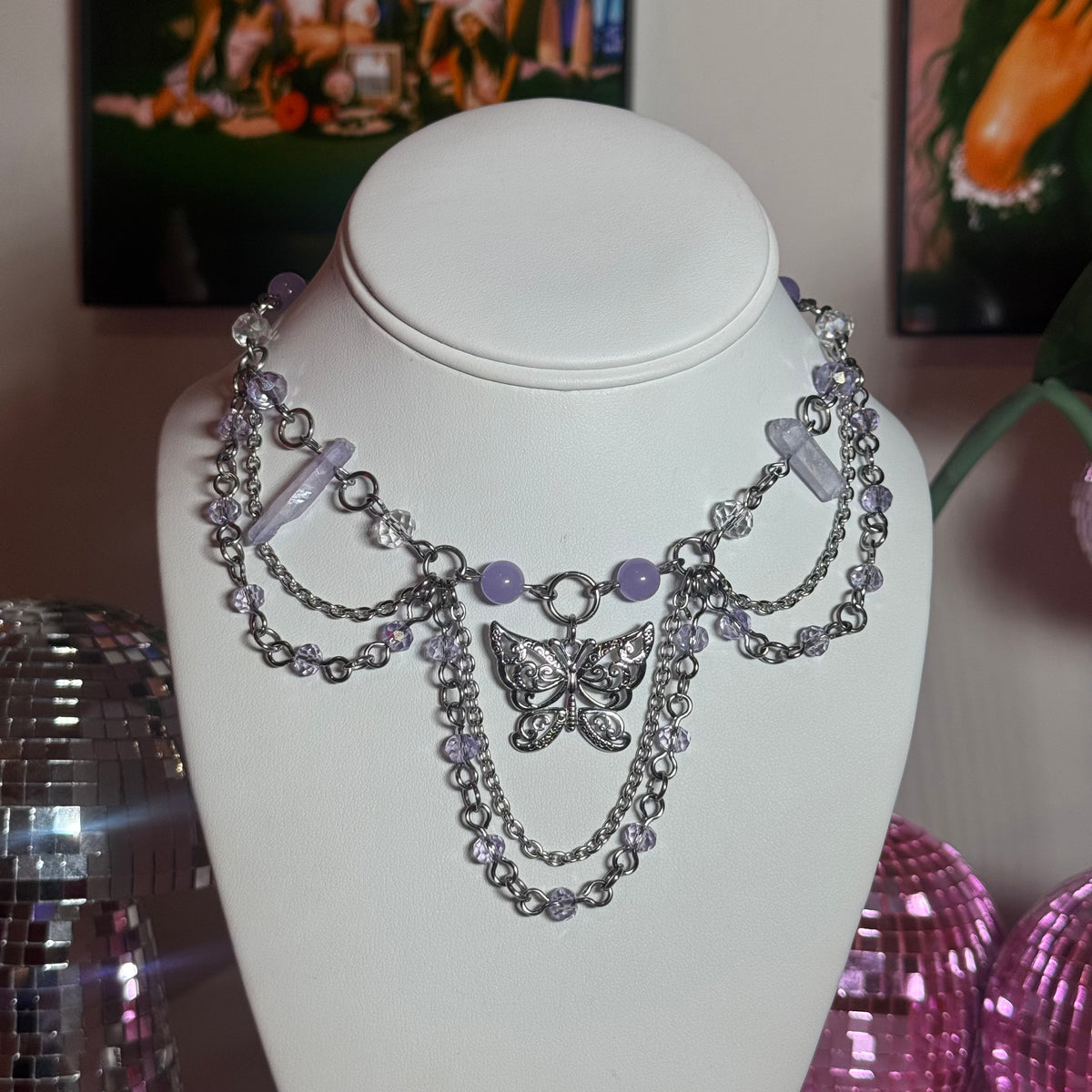 Tigerwing Beaded Necklace