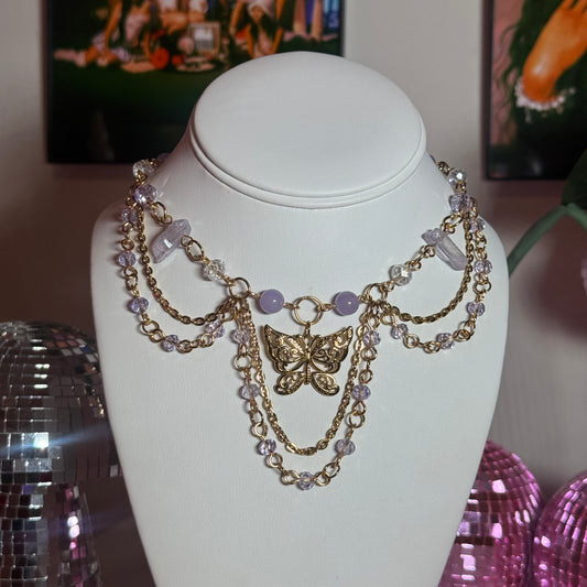 Tigerwing Beaded Necklace