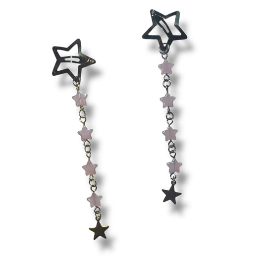 Pink Star Hair Clip