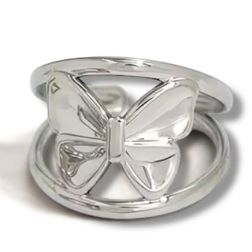 Halo Butterfly Ring