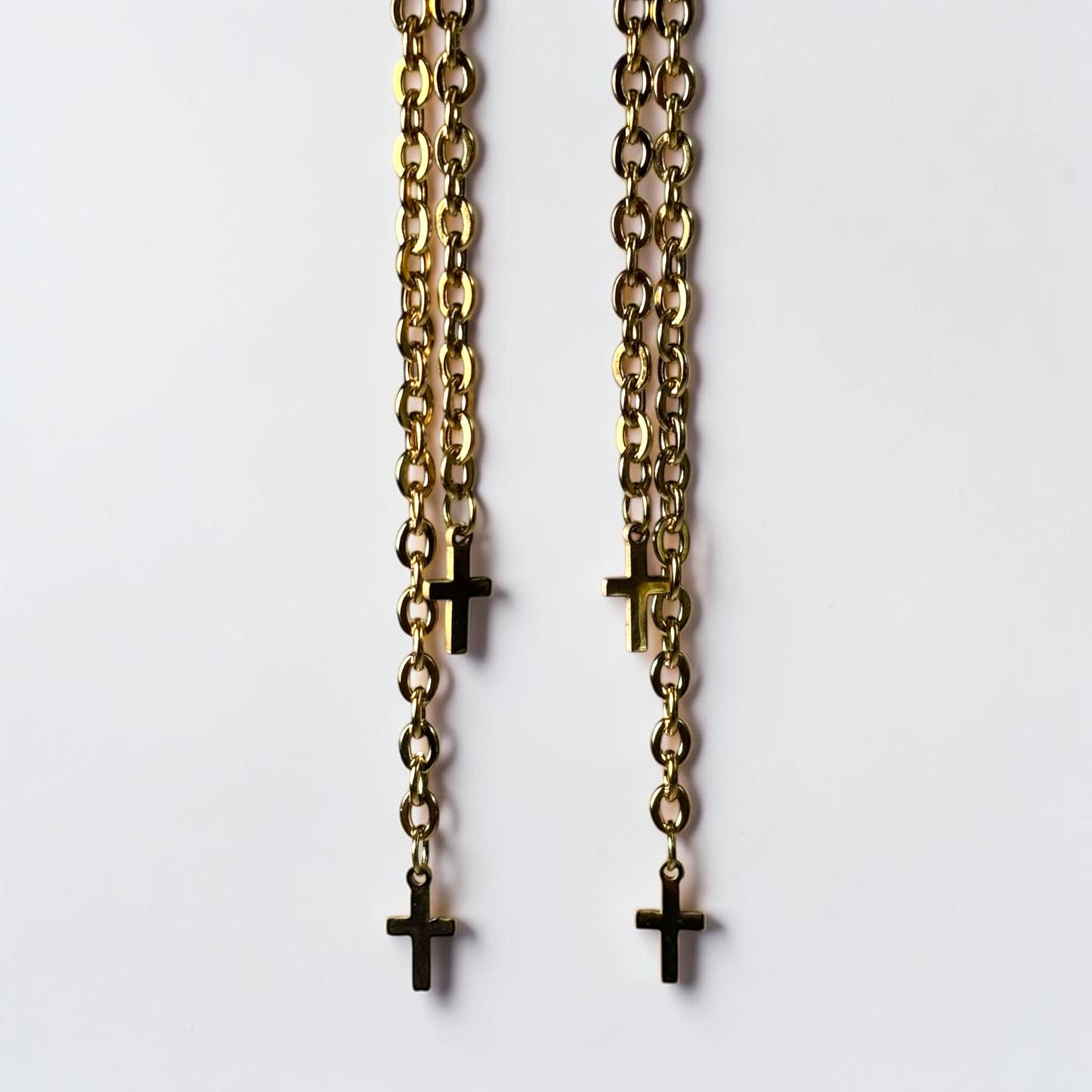 Double Cross Earrings