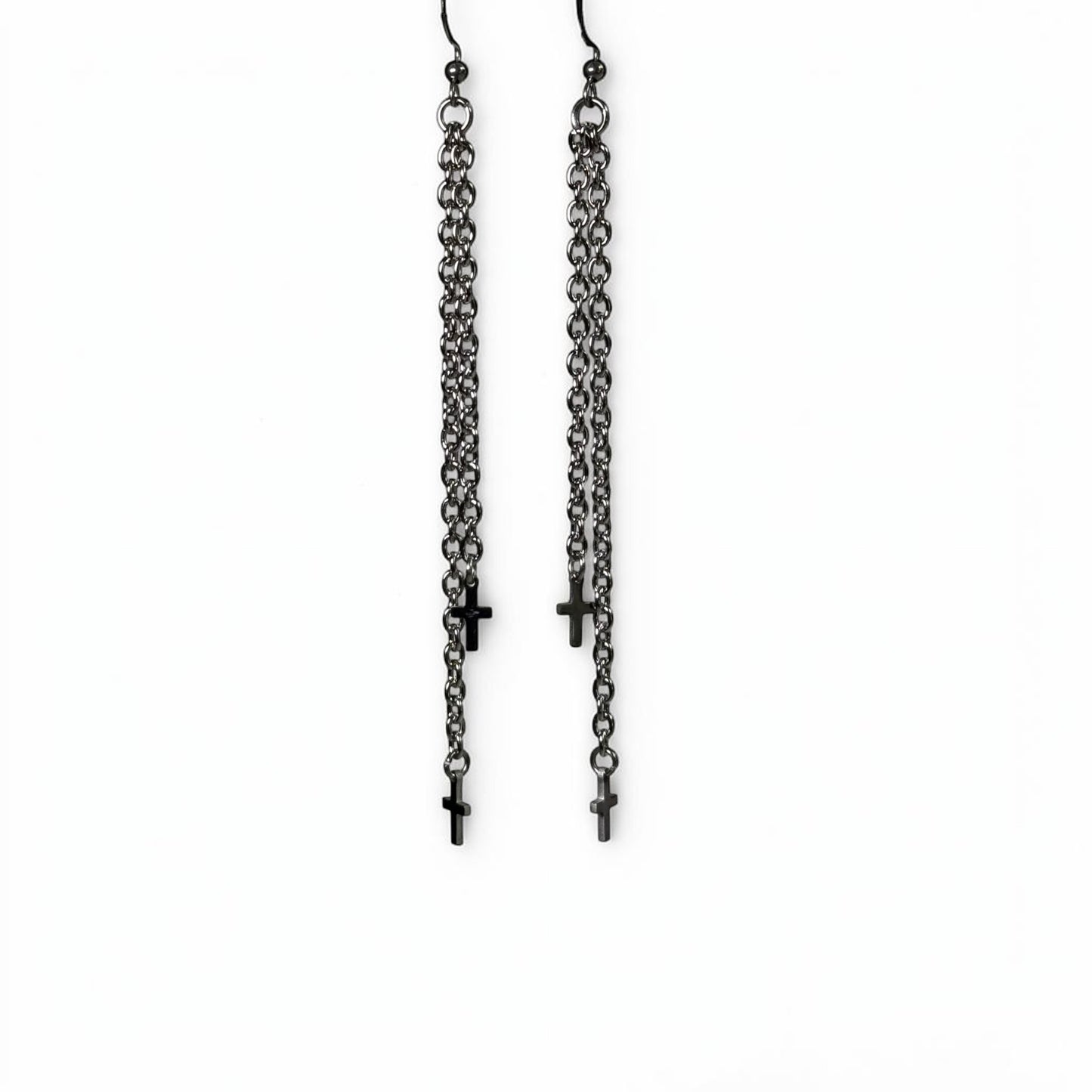 Double Cross Earrings
