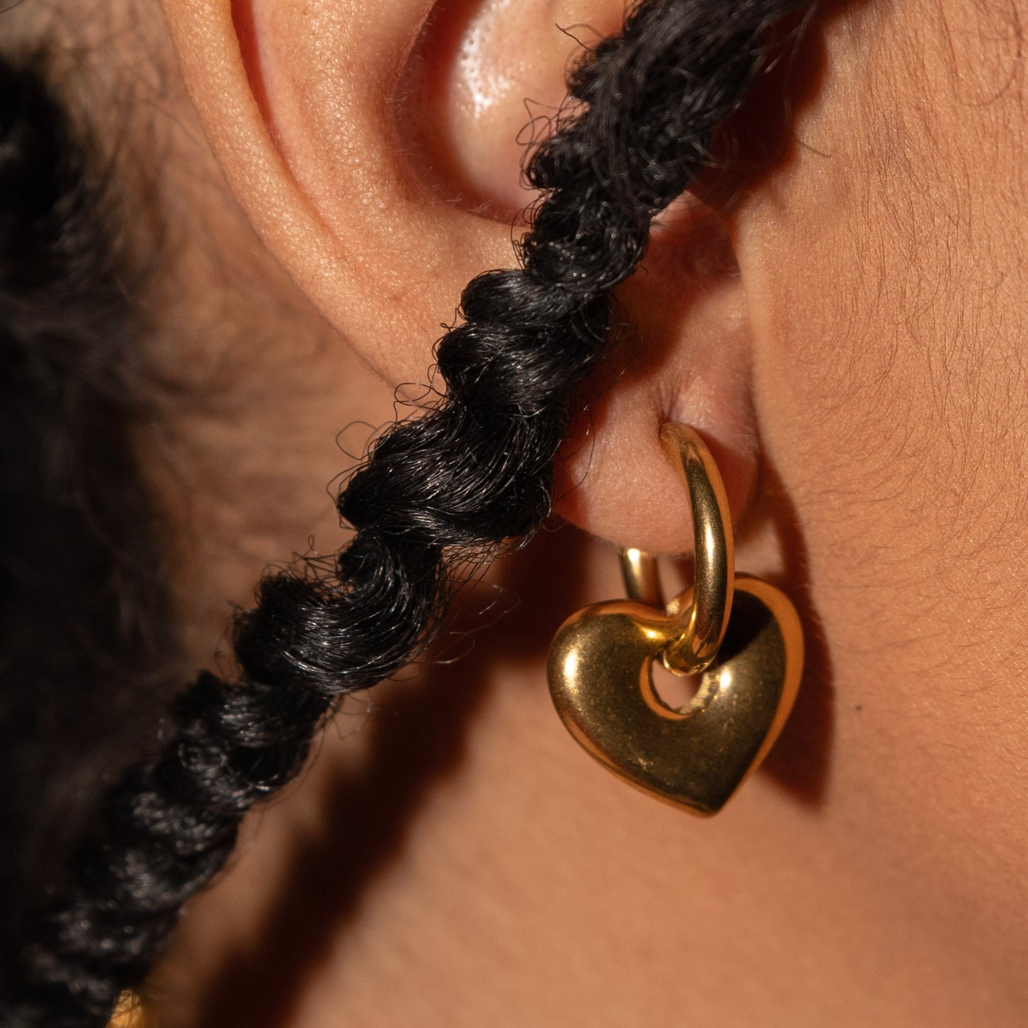 Puffy Hoop Earrings