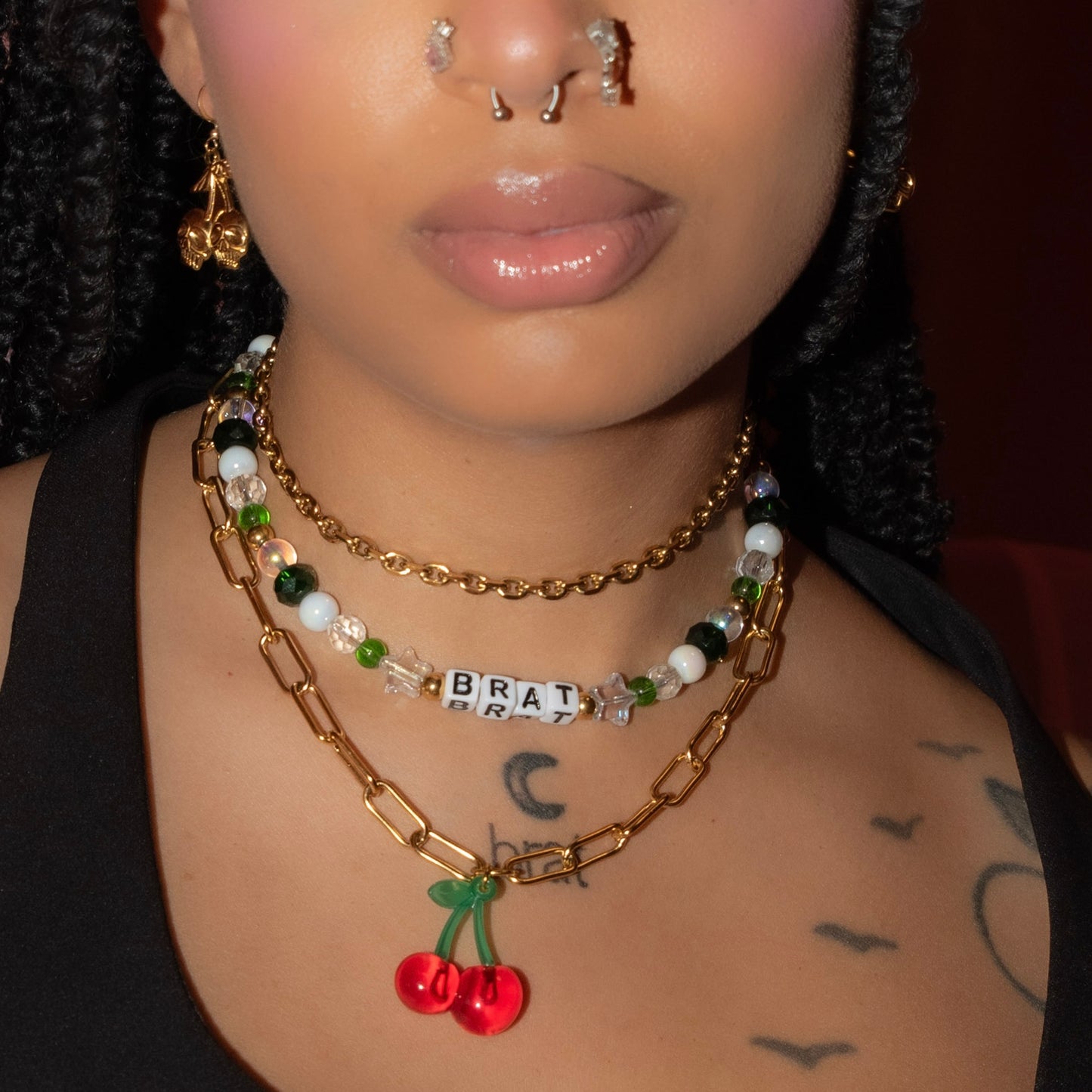 Brat Beaded Choker