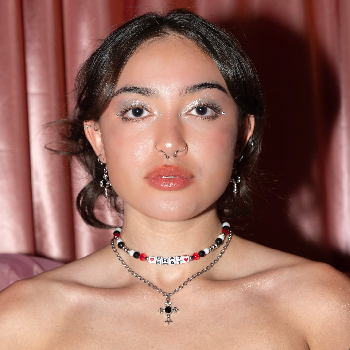 Brat Beaded Choker