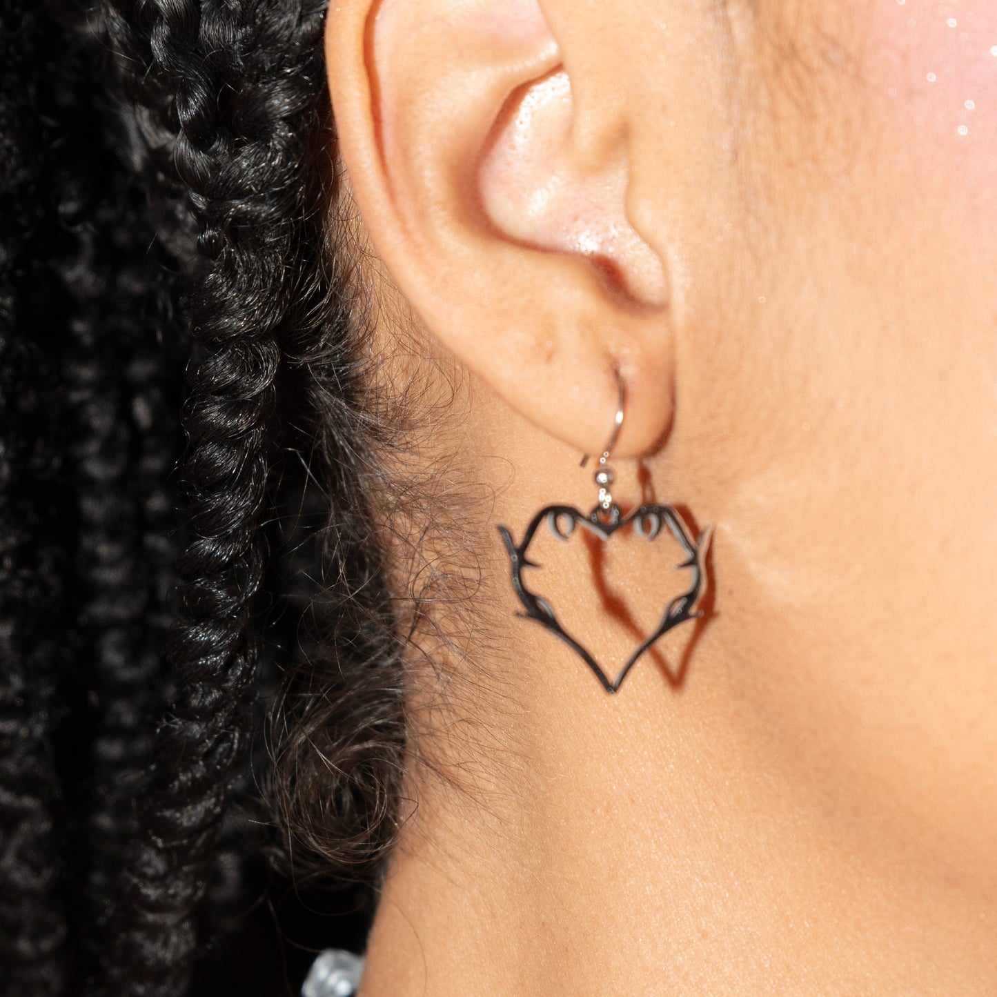 Barb Heart Earrings