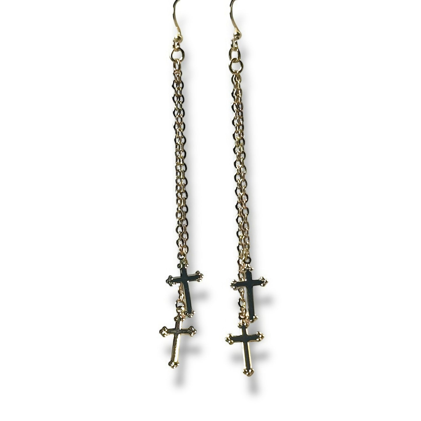 Double Cross Earrings