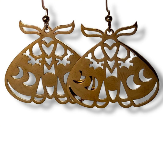 Lunar Moth Earrings